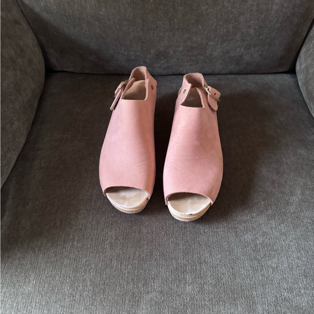 BRYR Suzie Spanish Toe Clog in Clay Nubuck- retired style!